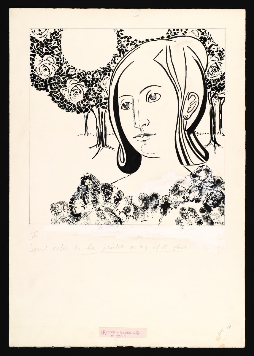 Color Proof for George Sand in Venice by Françoise Gilot 