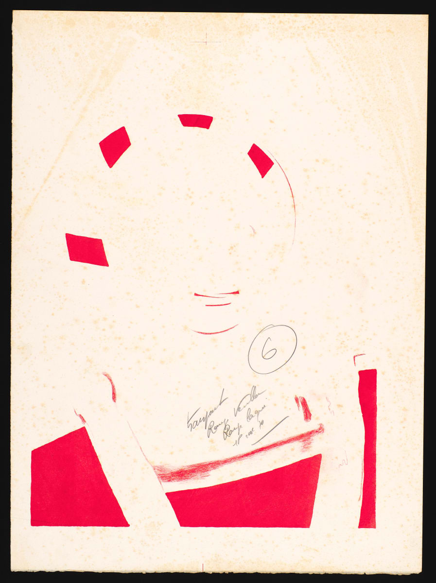 Lucretia (Color separation plate proof) by Françoise Gilot 