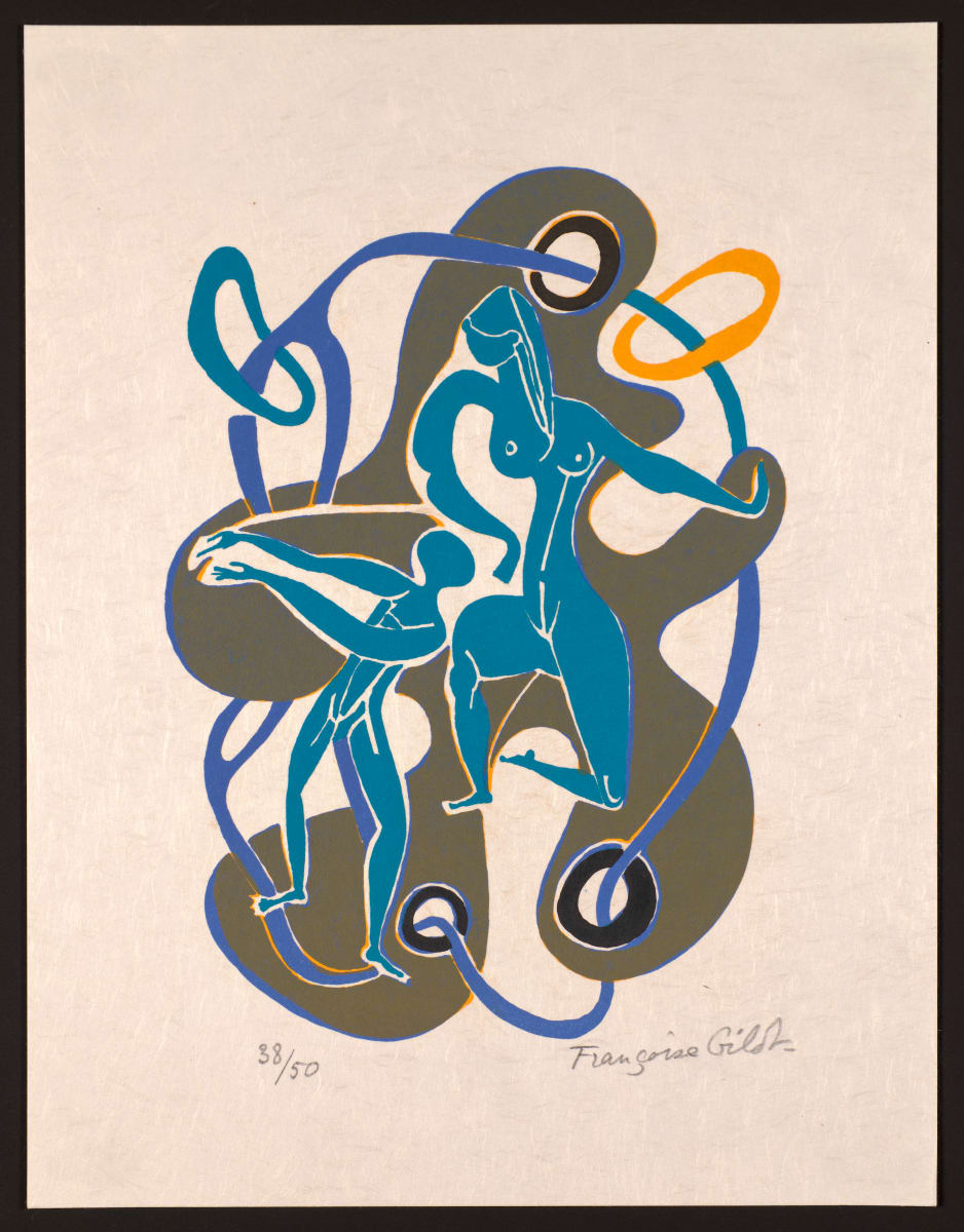Plate 8 from "Sur La Pierre: Poems and Lithographs" by Françoise Gilot 