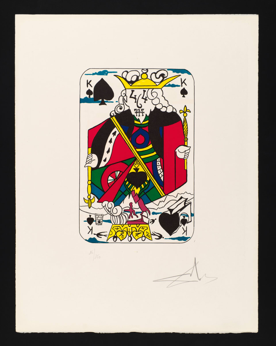 Spades (King) by Salvador Dalí 