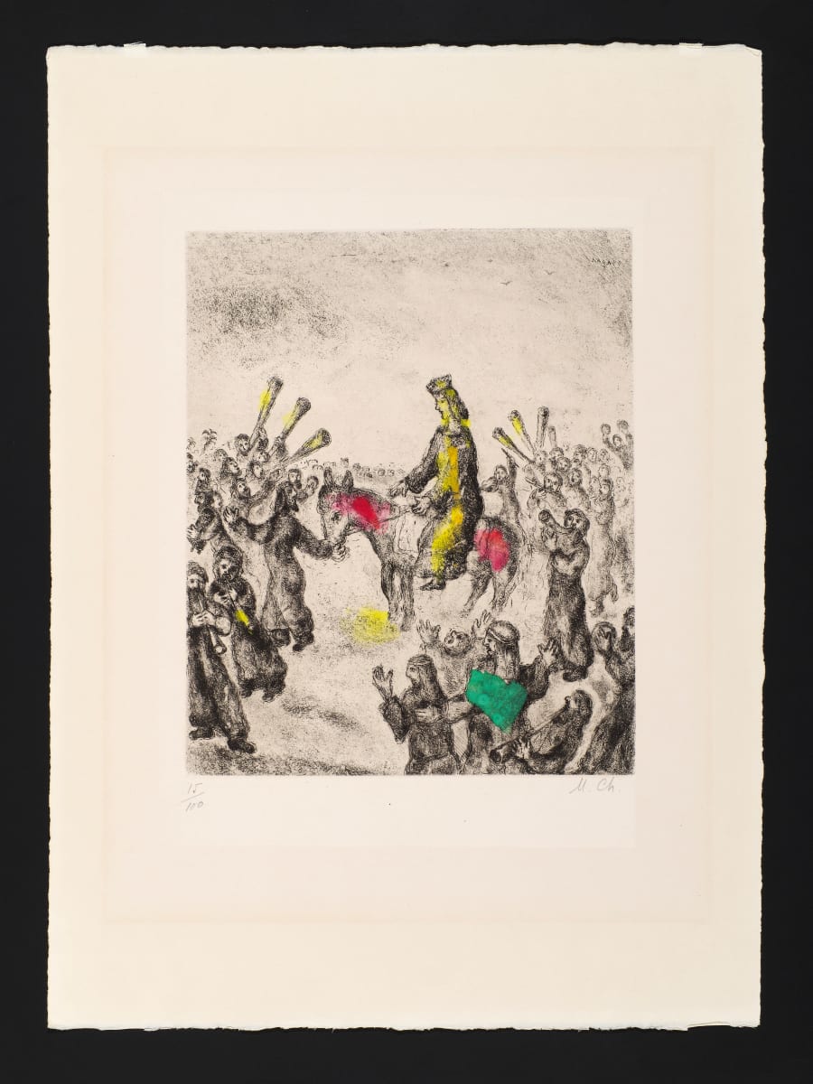 Anointing of King Solomon (from the Bible Series Portfolio) by Marc Chagall 