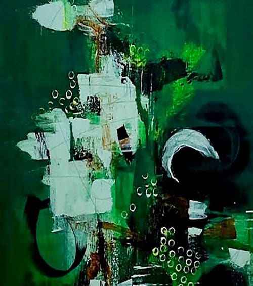 Primary Series Green by Lois Y Stone  Image: Sold