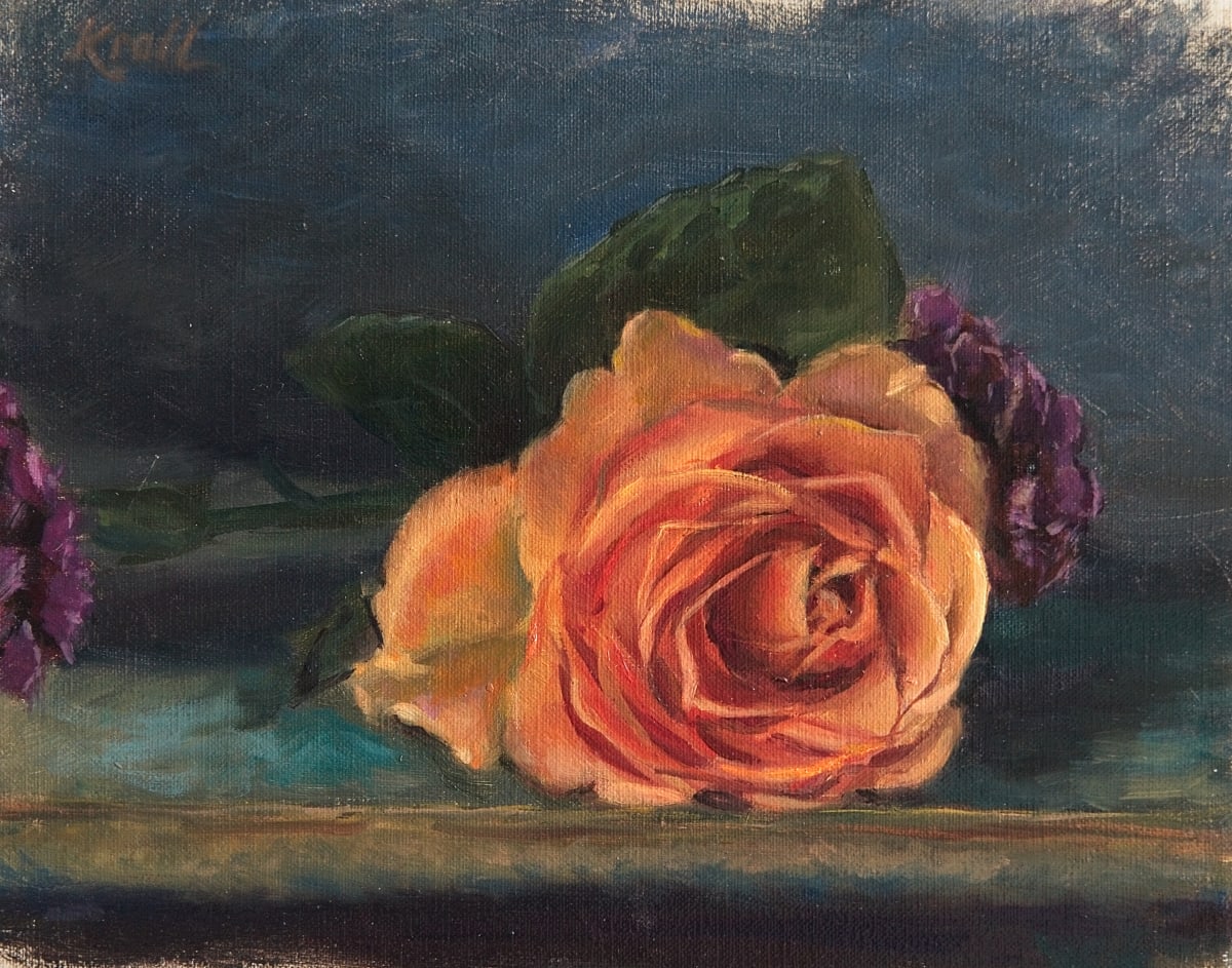 Apricot Rose by Deanne Kroll 
