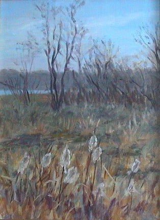 Cattails  Image: It is fun to paint textures of fall.