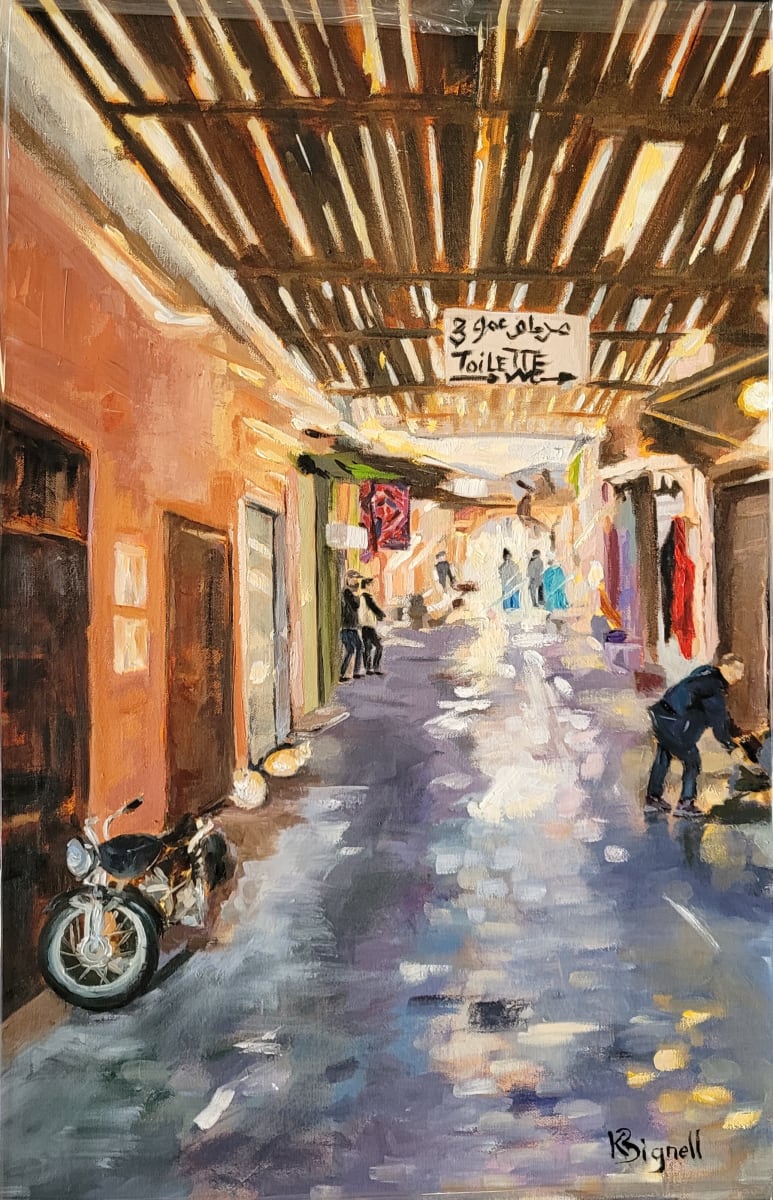 Deep in the Marrakech Souks by Kathleen Bignell 