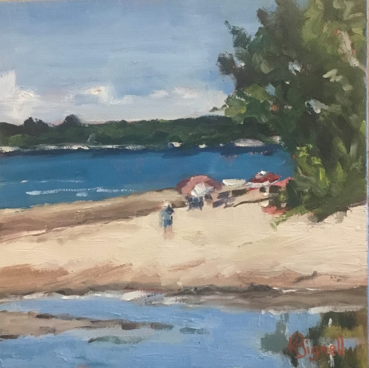Beach Day in Sandbanks, Ontario by Kathleen Bignell 
