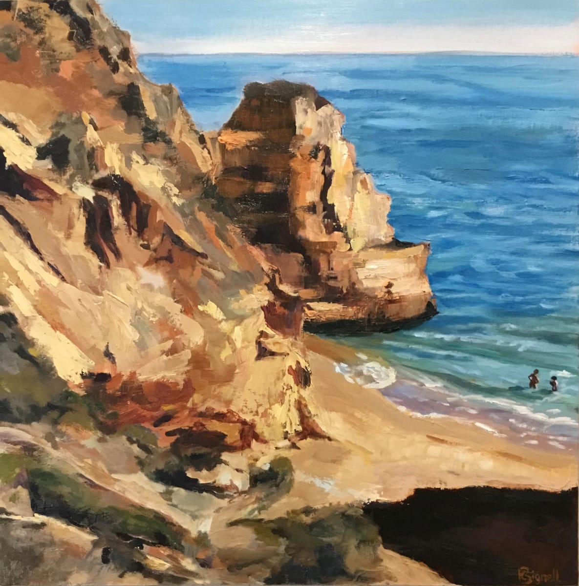 Cliffs of Lagos by Kathleen Bignell 