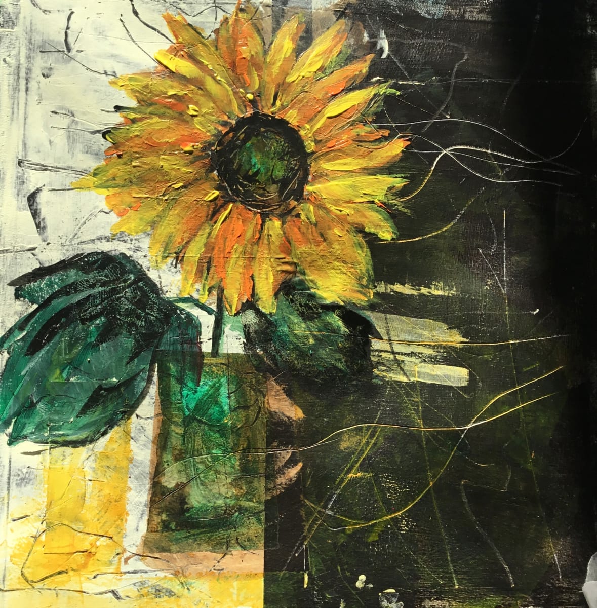 Sunflower for Ukraine by Kathleen Bignell 