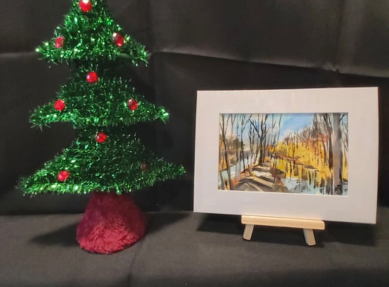 Milton Pond trail by Kathleen Bignell 