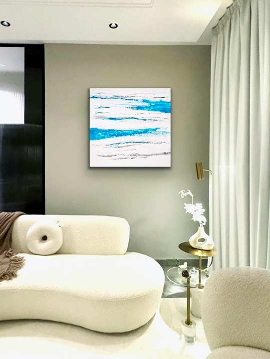 Finding The Calm: Blue Gray by Kathleen Greco Studio 