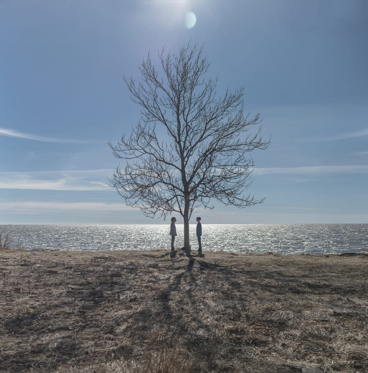 Life by Dasha Pears  Image: Light and shadow, sun and moon, a girl and a boy. Nothing special. Just life.