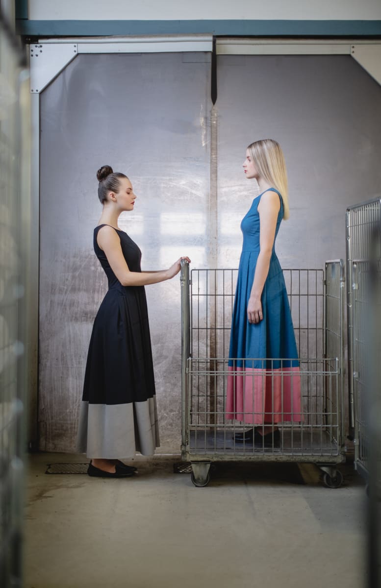 Team Work by Dasha Pears  Image: Big city life has its advantages: you don’t have to think much. Many things have been already decided and designed for you. Your routines, schedule, ways and means of communicating with peers, even your lunch time! Now, can you still be yourself while being on a factory treadmill? This is up to you, of course. This project is a playful look at how office life can be organized. No statements, only playful suggestions and pure irony.