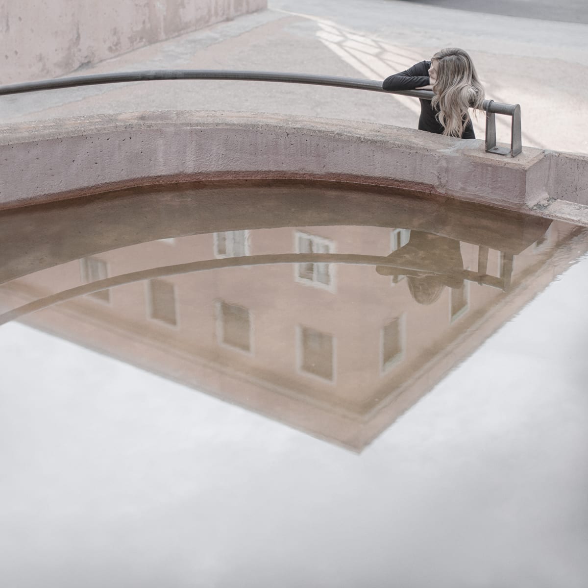 Looking in the Mirror by Dasha Pears  Image: Not looking but still seeing through. Saying without pronouncing the words. This is how the eternal dialogue goes. 
