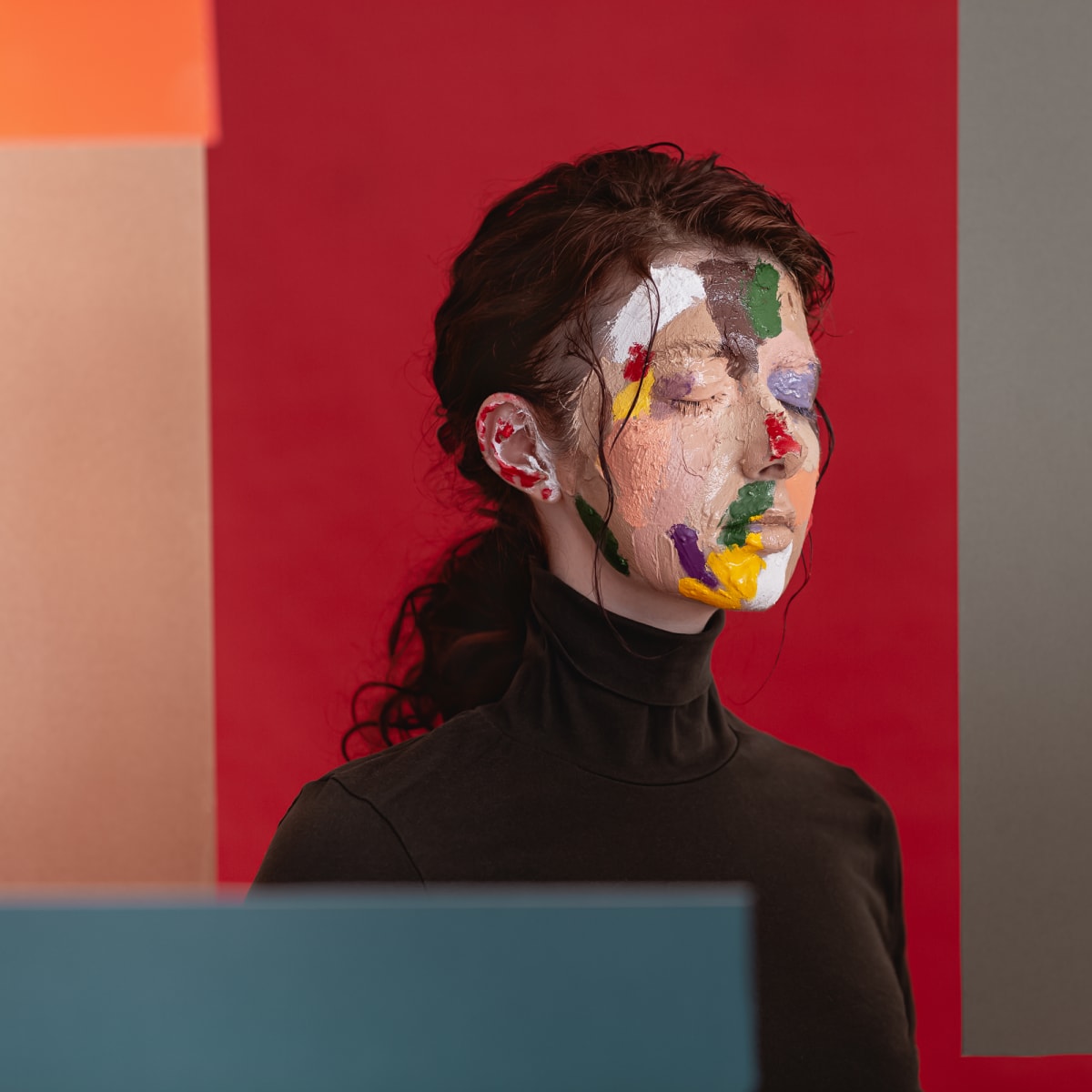 Red Paint by Dasha Pears  Image: We're a reflection of the environment we were developing in. Often the environment breaks us and changes our perception of the world to a negative one. However, we have the same ability to influence everything that surrounds us. The point is to reconnect with ourselves and to claim our power to change the world into a better place.