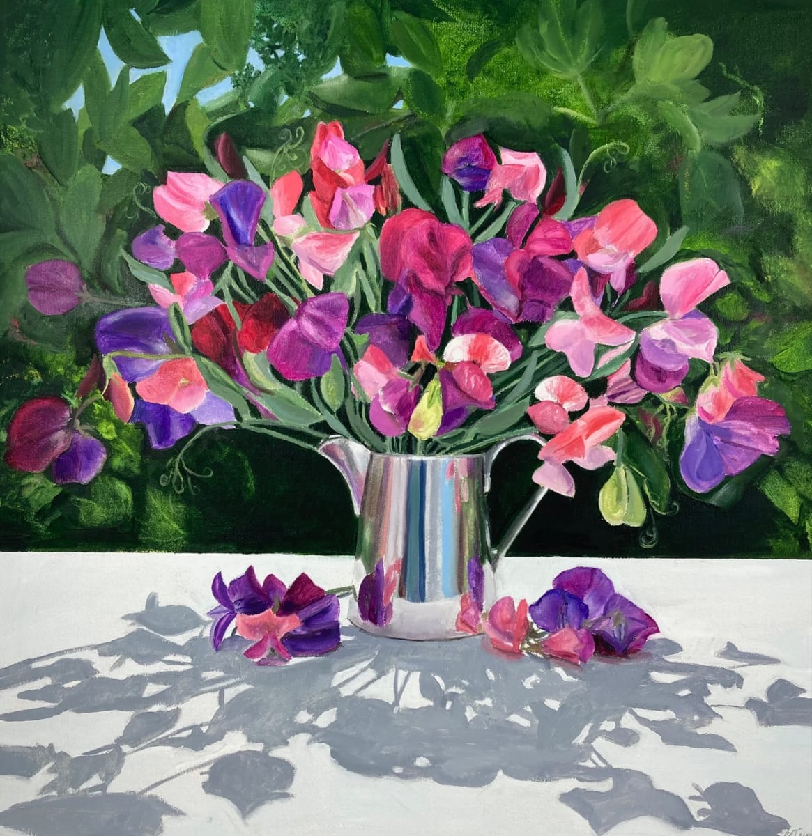 Sweet Peas Shadow Play by Nicola Currie, Image 1.