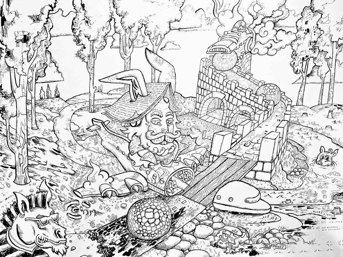 The Orange Dropping Machine by John Milan 