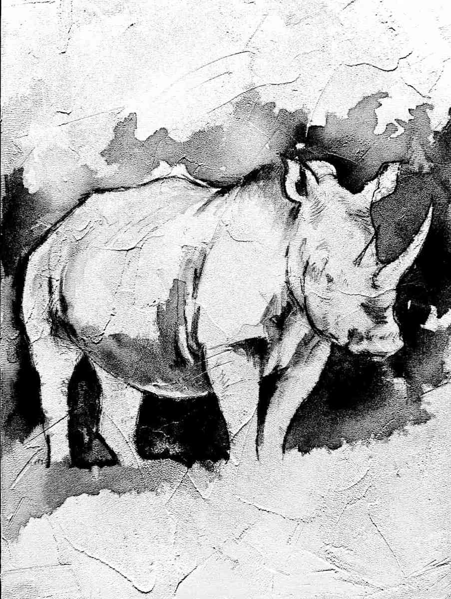 Rhino Sketch by John Milan, Image 19.