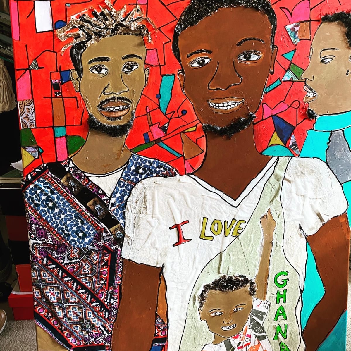 Ghana by Kym Cooper by Kym Debra Cooper  Image: Acrylic and found materials