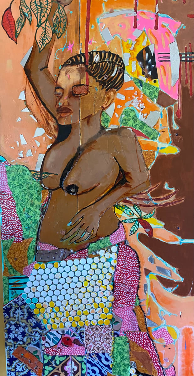 Akeena by Kym Debra Cooper  Image: Acrylic and found materials