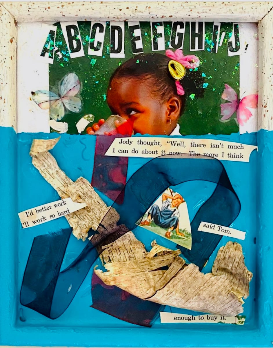 The Lack of Affirmative Action by Kym Cooper by Kym Debra Cooper  Image: Acrylic and found materials 