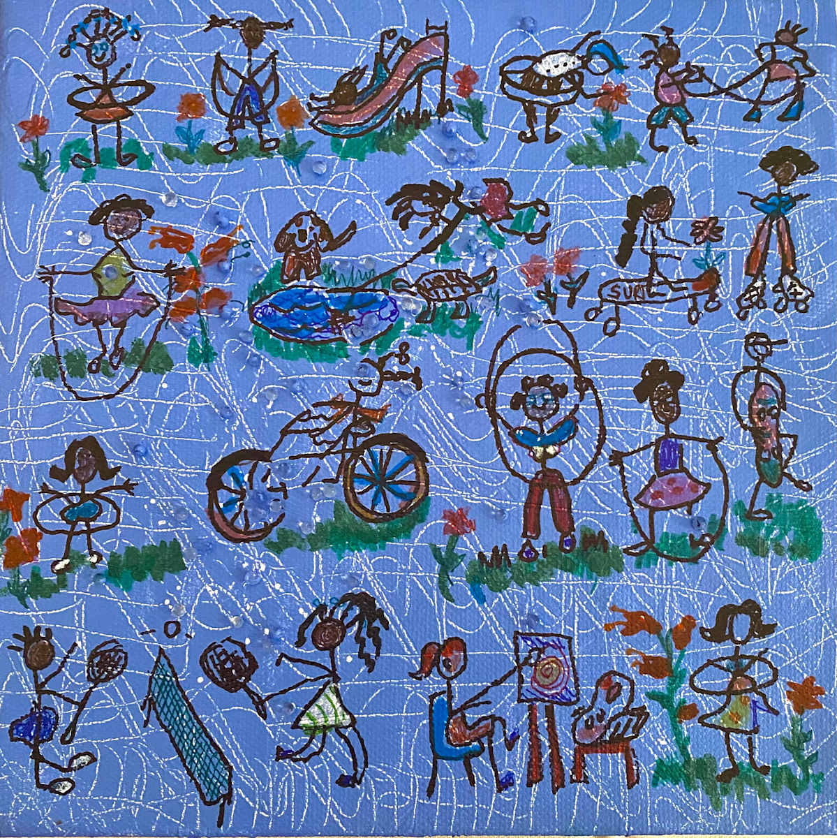 Children Playing by Kym Cooper by Kym Debra Cooper, Image 1.