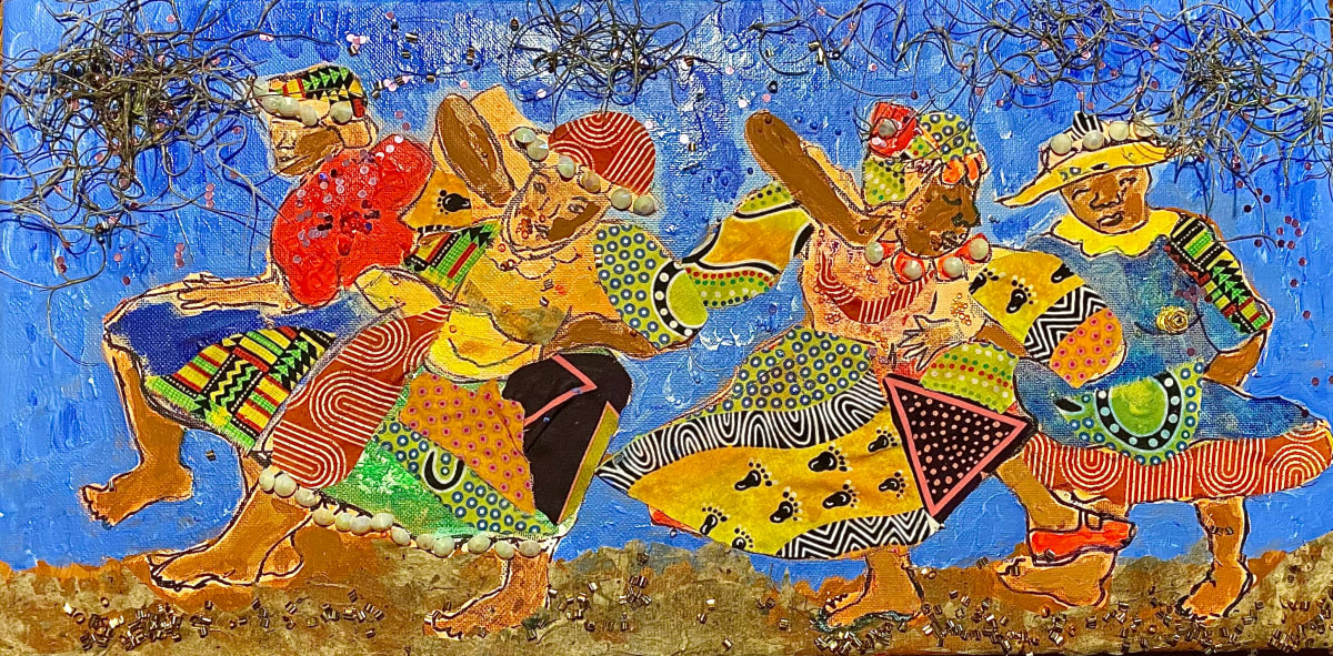 Four  Women Dancing by Kym Cooper by Kym Debra Cooper 