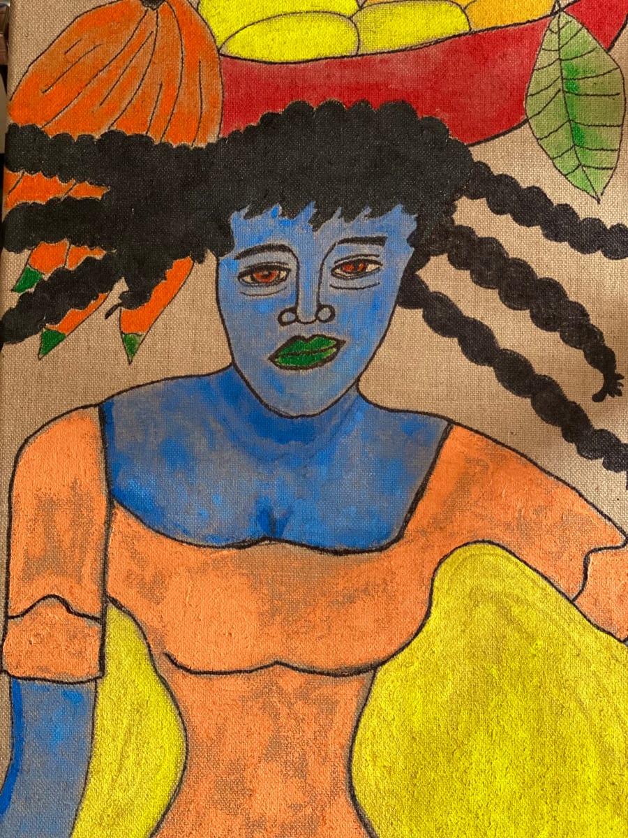 Blue Lady by Kym Cooper by Kym Debra Cooper 
