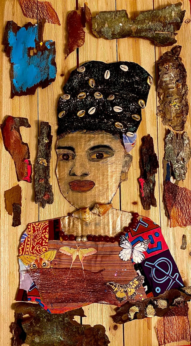 The Shades of Beauty by Kym Cooper by Kym Debra Cooper  Image: Acrylic, Wood, found materials 