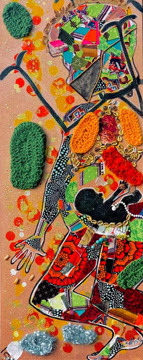 Muzzled by Kym Cooper by Kym Debra Cooper  Image: Acrylic and found materials