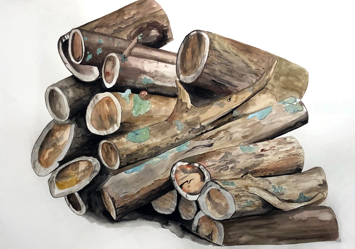 Wood Pile by Ianthe Jackson 