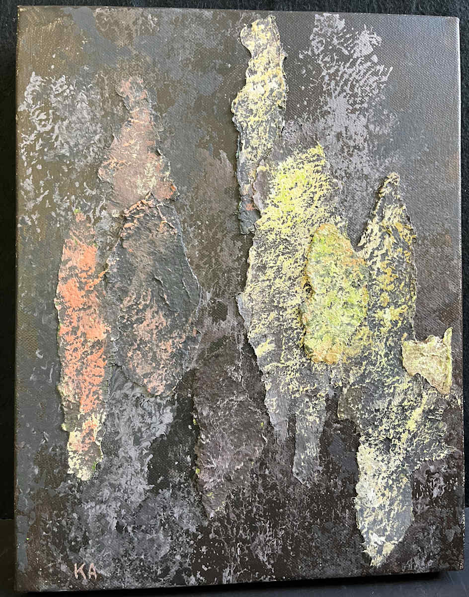 FOREST SEEN(s) by Keith Achepohl Trust  Image: Forest Seen(s) Handmade Italian paper collage/acrylic painting on canvas