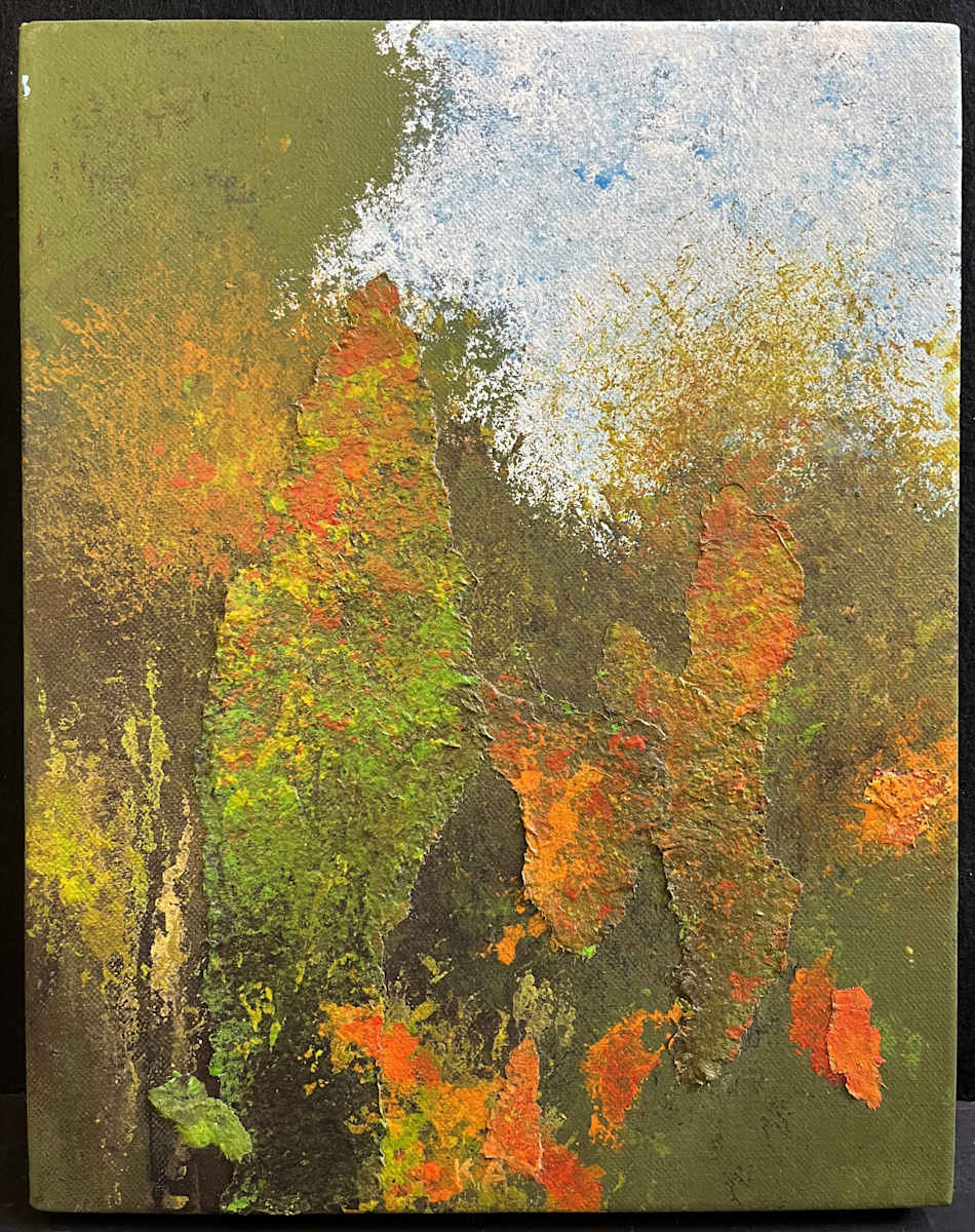 FOREST SEEN(s) by Keith Achepohl Trust  Image: Forest Seen(s) Handmade Italian paper collage/acrylic painting on canvas