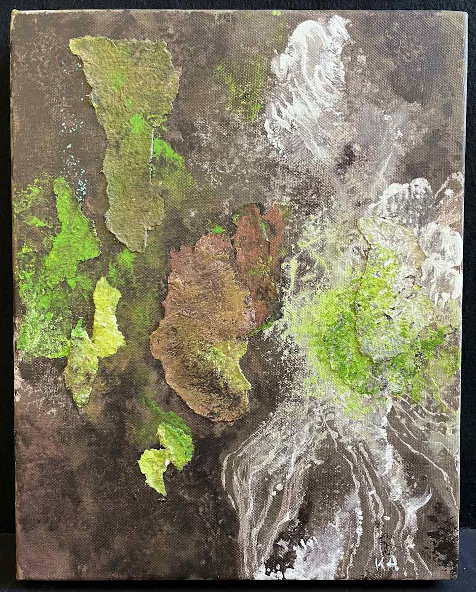 FOREST SEEN(s) by Keith Achepohl Trust  Image: Forest Seen(s) Handmade Italian paper collage/acrylic painting on canvas