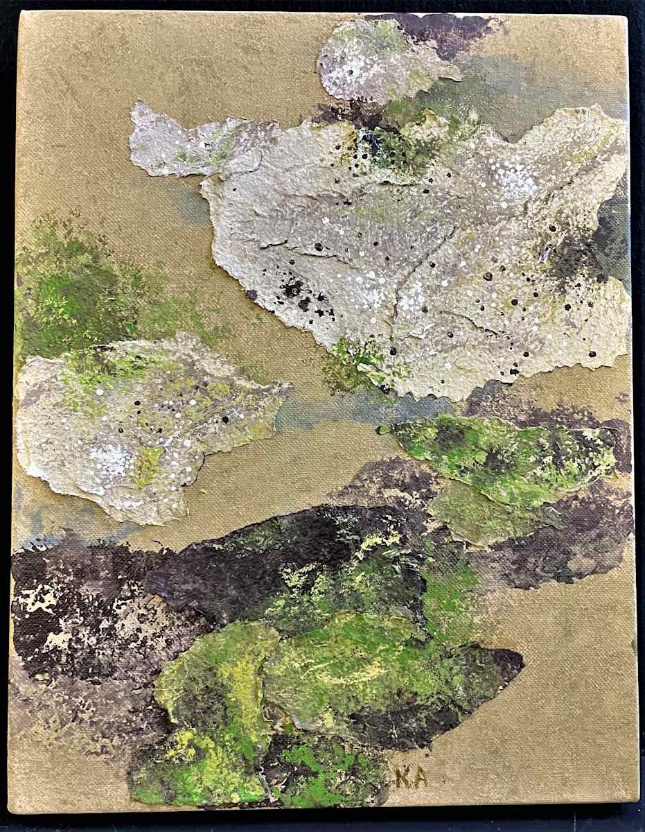 FOREST SEEN(s) by Keith Achepohl Trust  Image: Forest Seen(s) Handmade Italian paper/acrylic painting on canvas