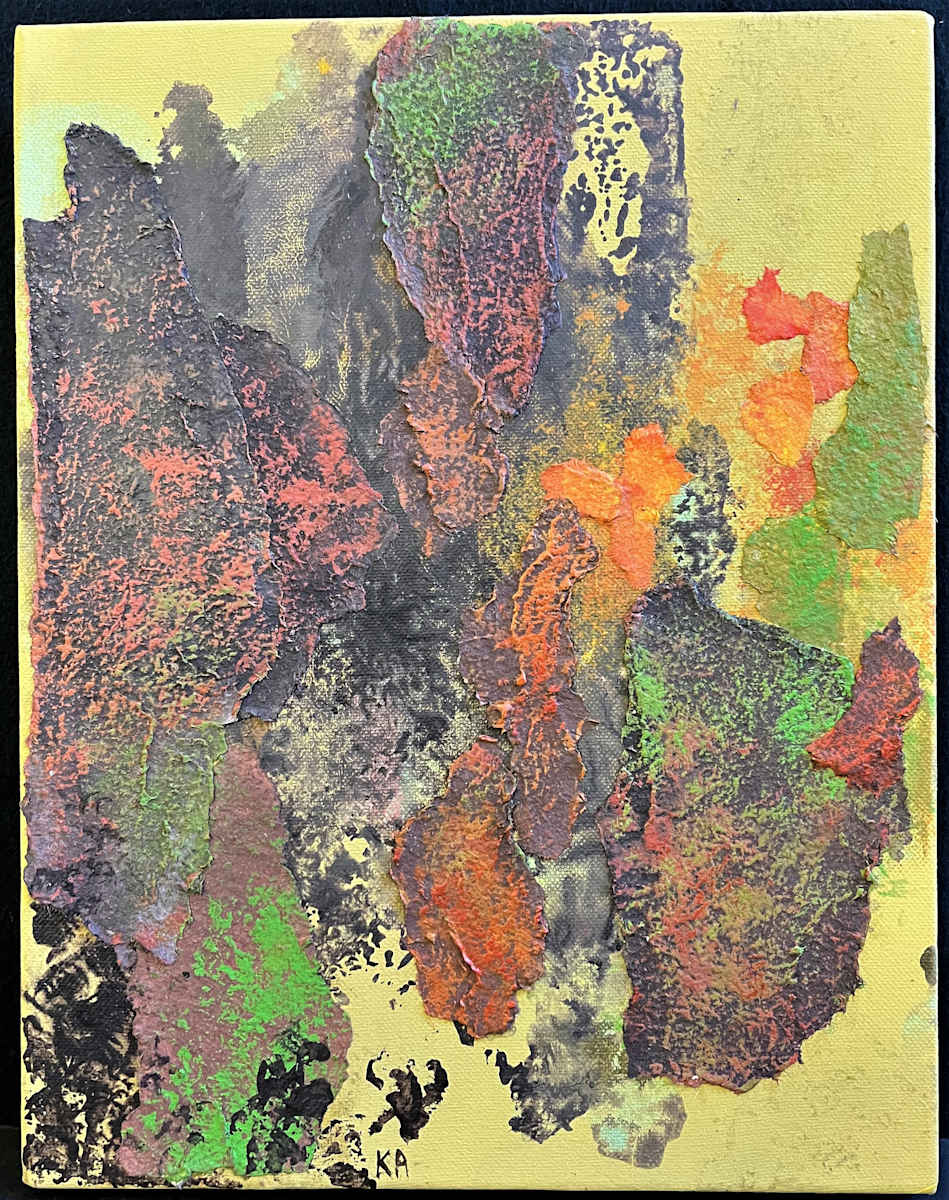 FOREST SEEN(s) by Keith Achepohl Trust  Image: Forest Seen(s) Handmade Italian paper/acrylic painting on canvas