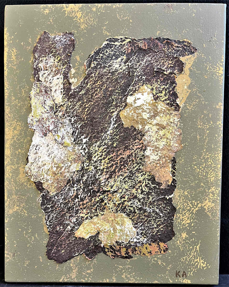 FOREST SEEN(s) by Keith Achepohl Trust  Image: Forest Seen(s) Handmade Italian paper/acrylic painting on canvas