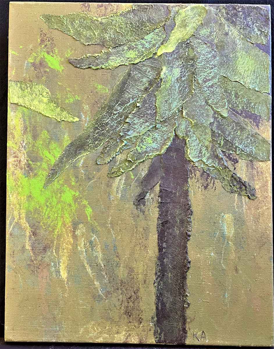 FOREST SEEN(s) by Keith Achepohl Trust  Image: Forest Seen(s) Handmade Italian paper/acrylic painting on canvas