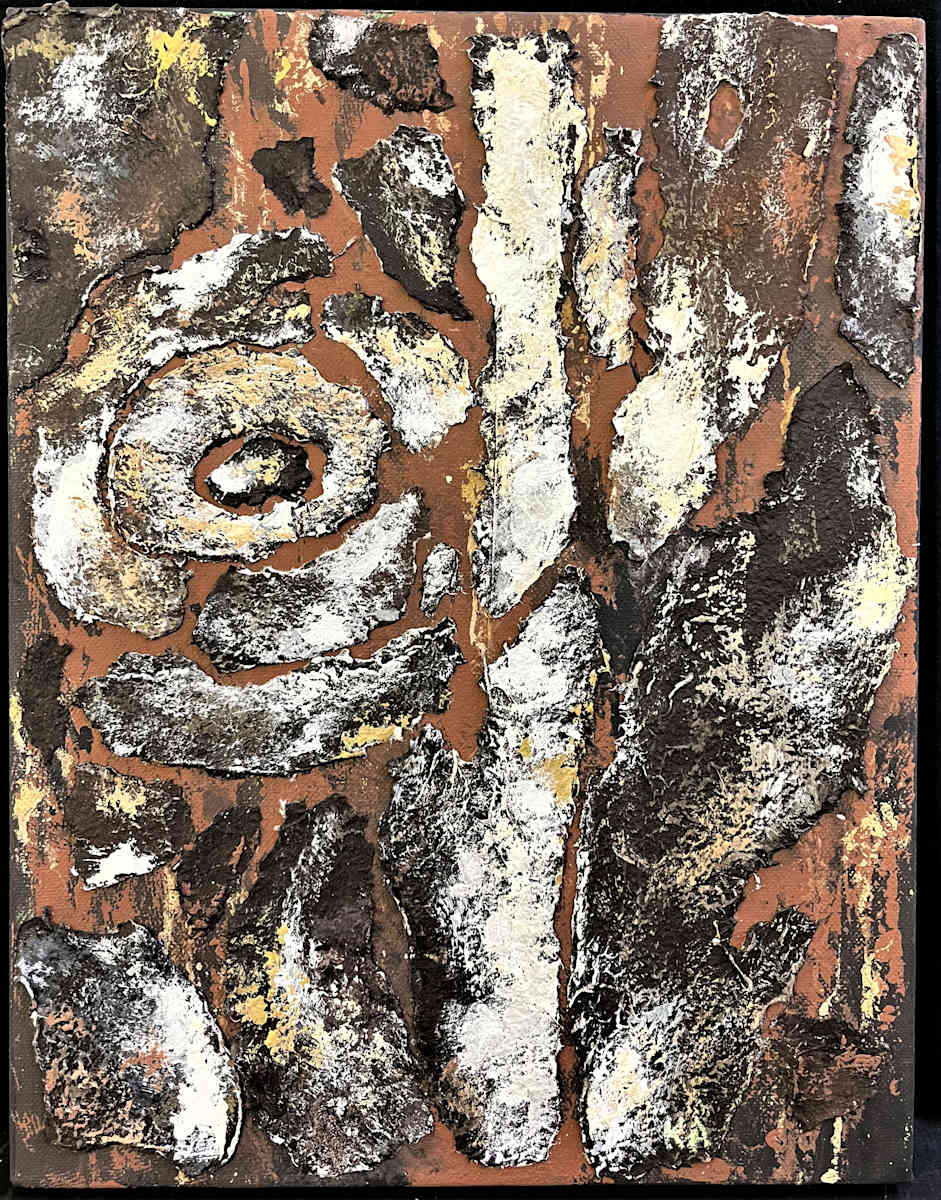 FOREST SEEN(s) by Keith Achepohl Trust  Image: Forest Seen(s) Handmade Italian paper/acrylic painting on canvas