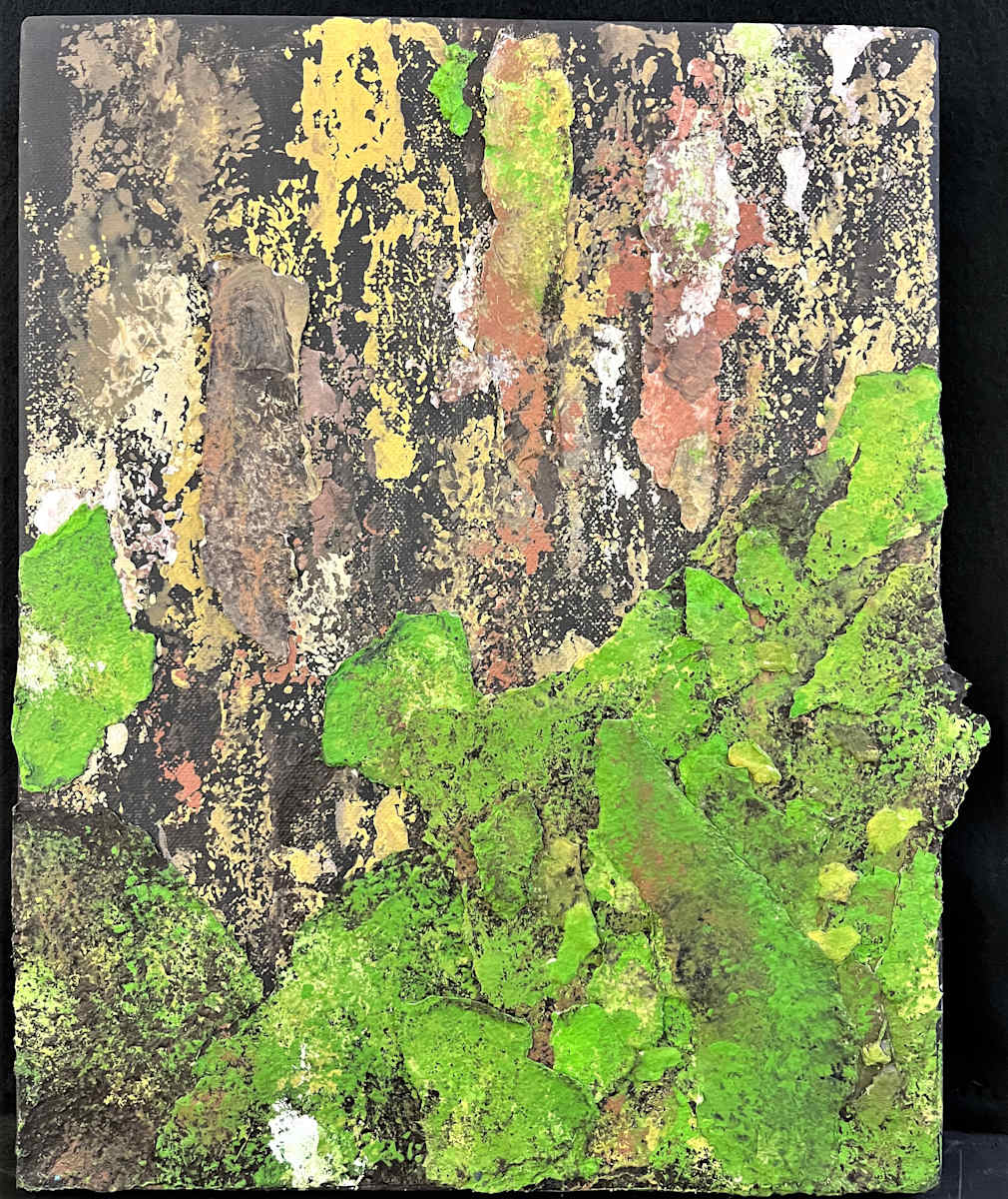 FOREST SEEN(s) by Keith Achepohl Trust  Image: Forest Seen(s) Handmade Italian paper/acrylic painting on canvas
