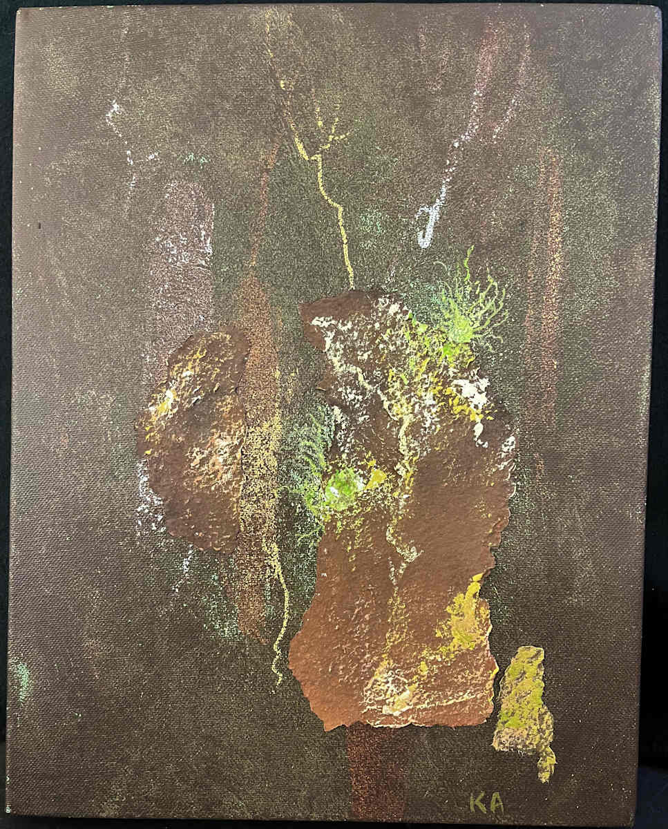 FOREST SEEN(s) by Keith Achepohl Trust  Image: Forest Seen(s) Handmade Italian paper/acrylic painting on canvas
