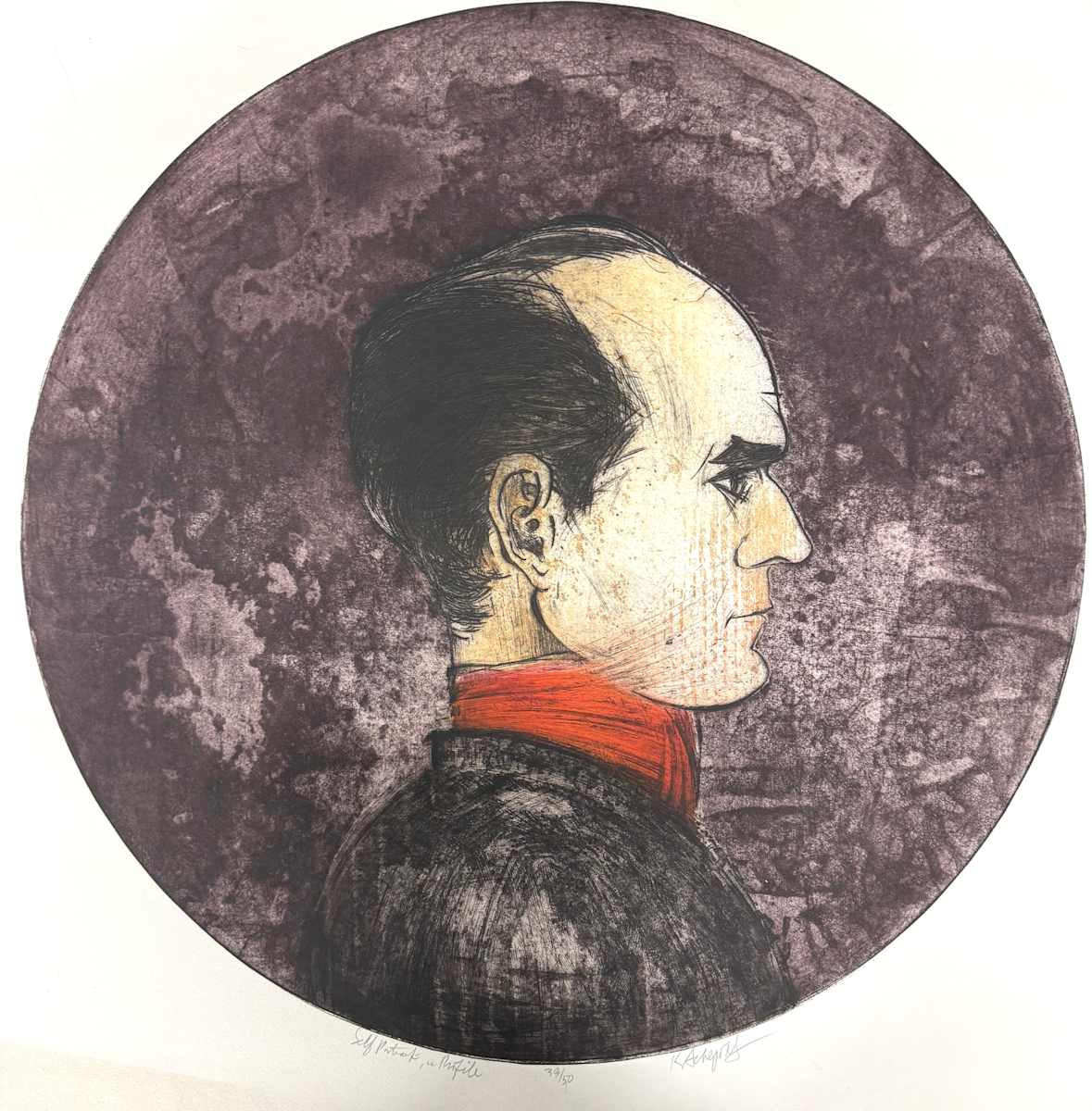 SELF PORTRAIT IN PROFILE by Keith Achepohl, Image 1.