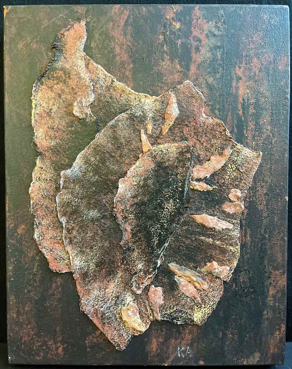 FOREST SEEN(s) by Keith Achepohl Trust  Image: Forest Seen(s) Handmade Italian paper collage/acrylic painting on canvas