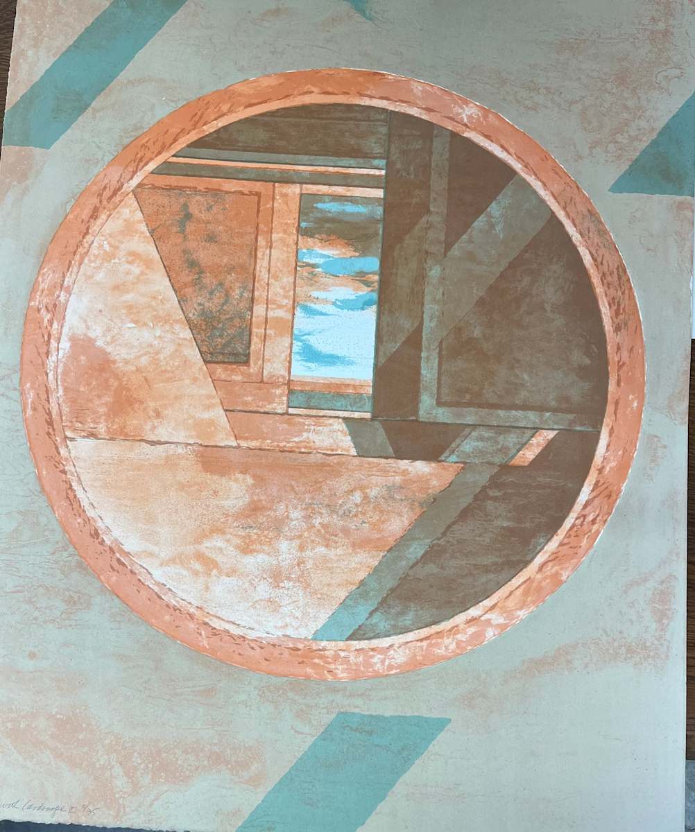 WALL WITH LANDSCAPE II by Keith Achepohl Trust  Image: Wall With Landscape II   