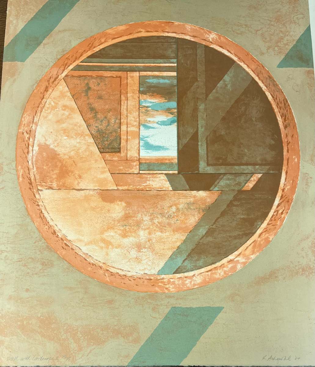 WALL WITH LANDSCAPE II by Keith Achepohl Trust  Image: Wall With Landscape II  20 of 35