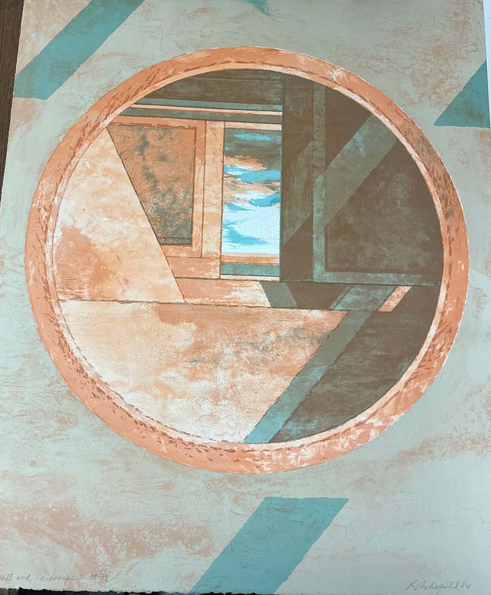 WALL WITH LANDSCAPE II by Keith Achepohl Trust  Image: Wall With Landscape II 