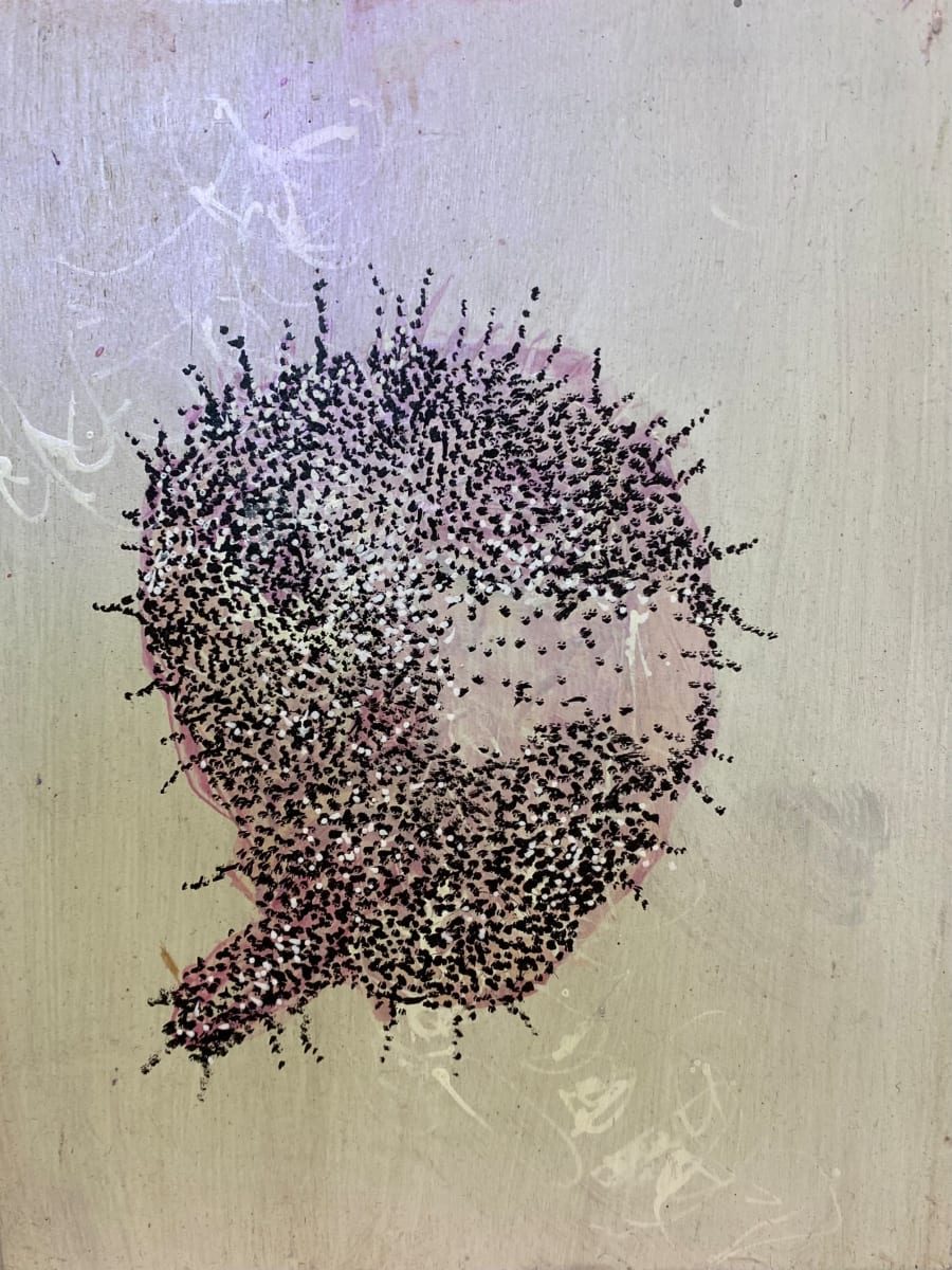 Atomised Head.3 (Violet) by Timothy Nero Studio 