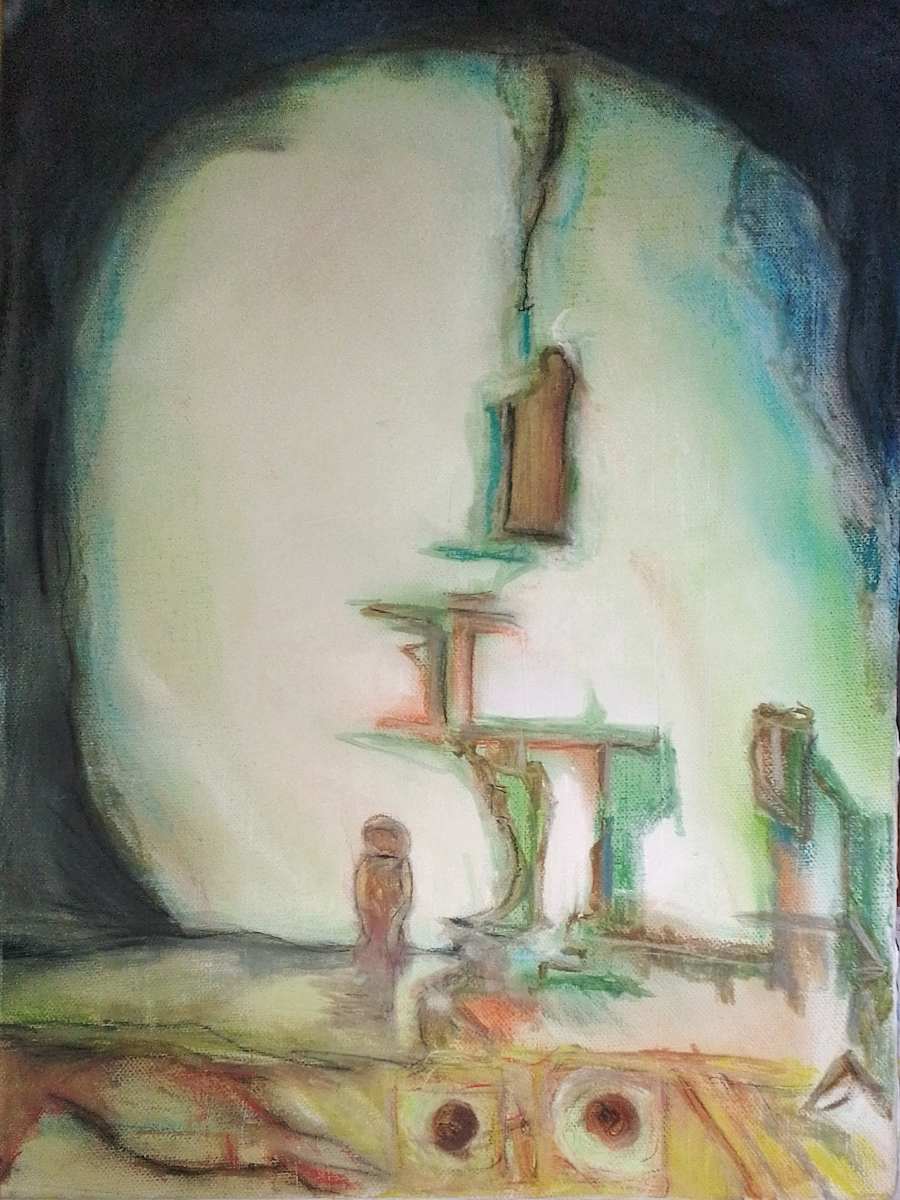 In Too Deep? by Jennifer Ryan  Image: Existentialist - construction, destruction or something else.