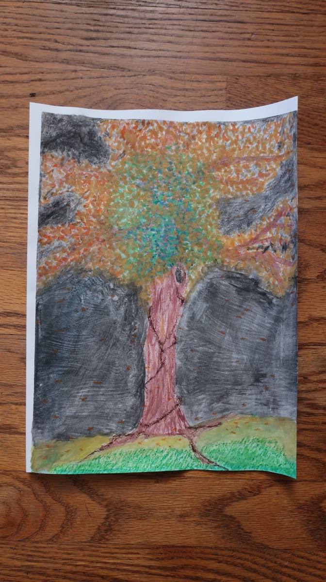 Art Study | Fall Trees by Hillary Brown 