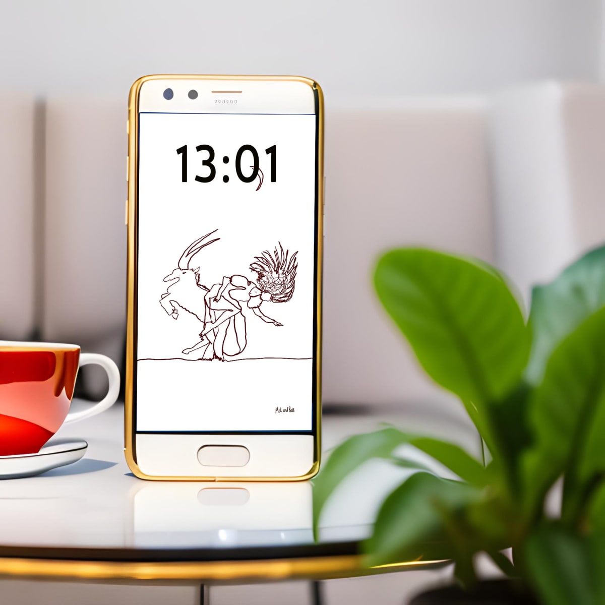Dancing with the Horned One Phone Lock Screen by Meli and Rose 