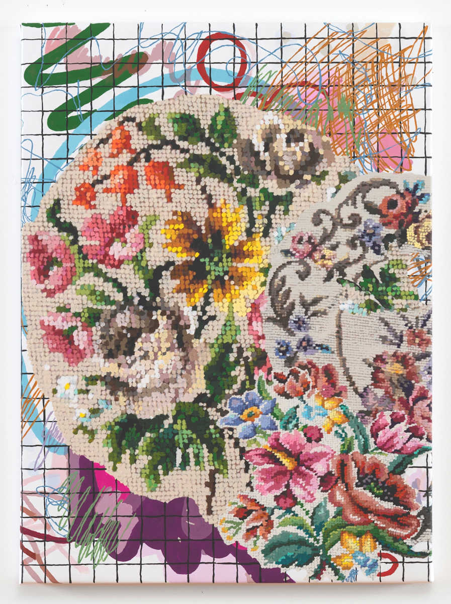 Embroidered Remix with Scribbles by Kirstin Lamb Studio, Image 1.
